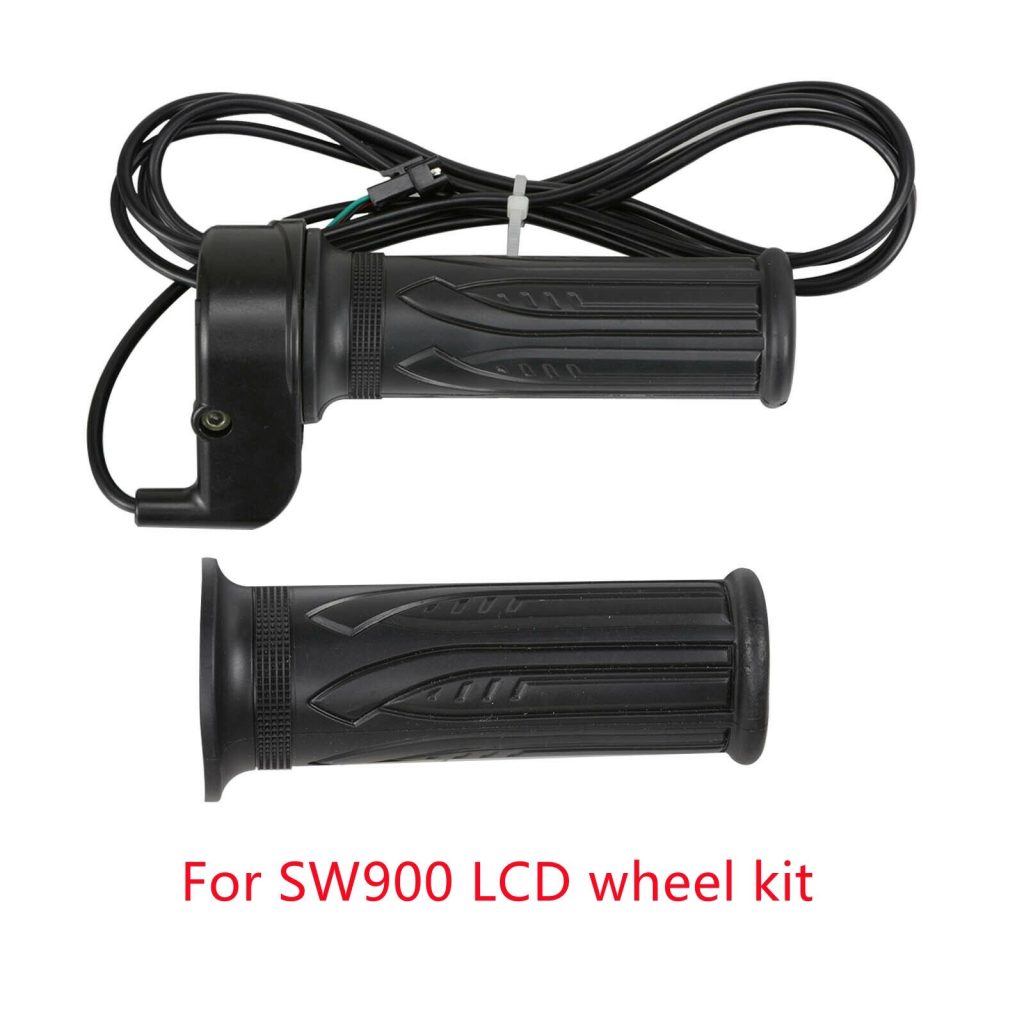Voilamart 48V Electric Bicycle Twist Throttle 3-Pin Square Connector Kit Ebike Conversion Accessories--Only for the kit with LCD display