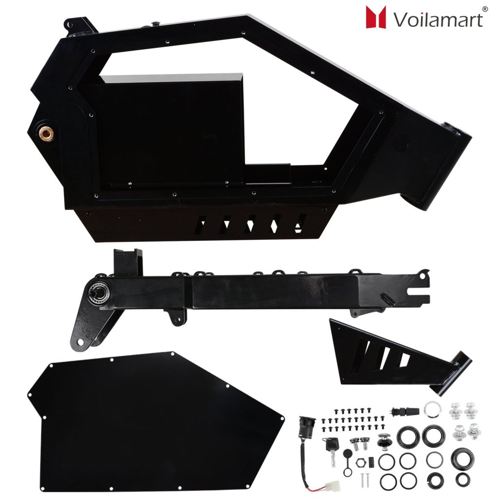 Voilamart Electric Bicycle Bike Frame Kit Stealth Bomber Ebike Frame Steel 155mm Rear Dropout (Frame Only, Front Fork & Rear Suspension Not Contains)
