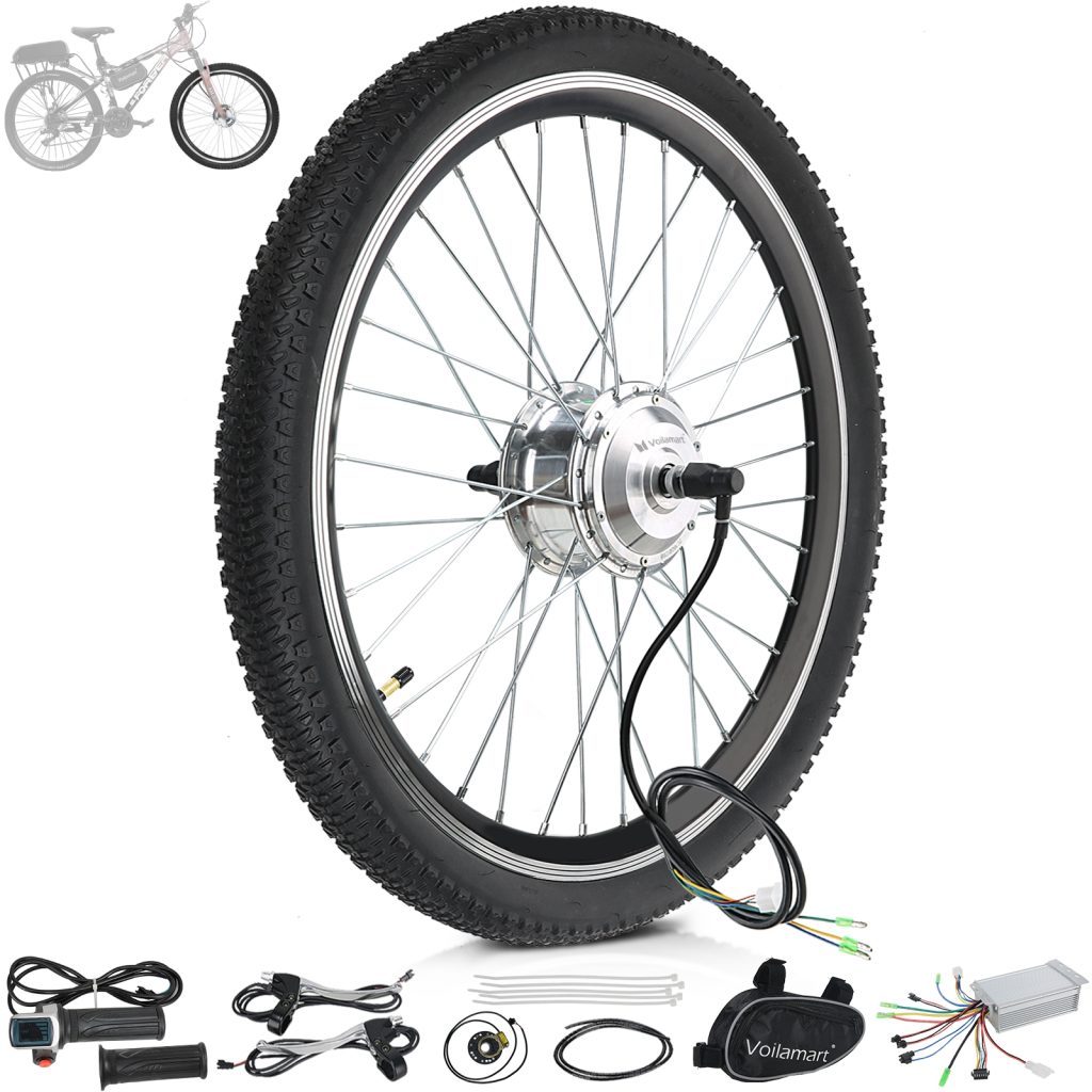 Voilamart 36V 250W 26" Front Wheel Electric Bike Conversion Kit