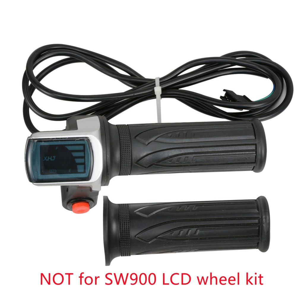 Voilamart 48V Electric Bicycle Twist Throttle Kit Ebike Conversion Accessories for the kit without LCD display
