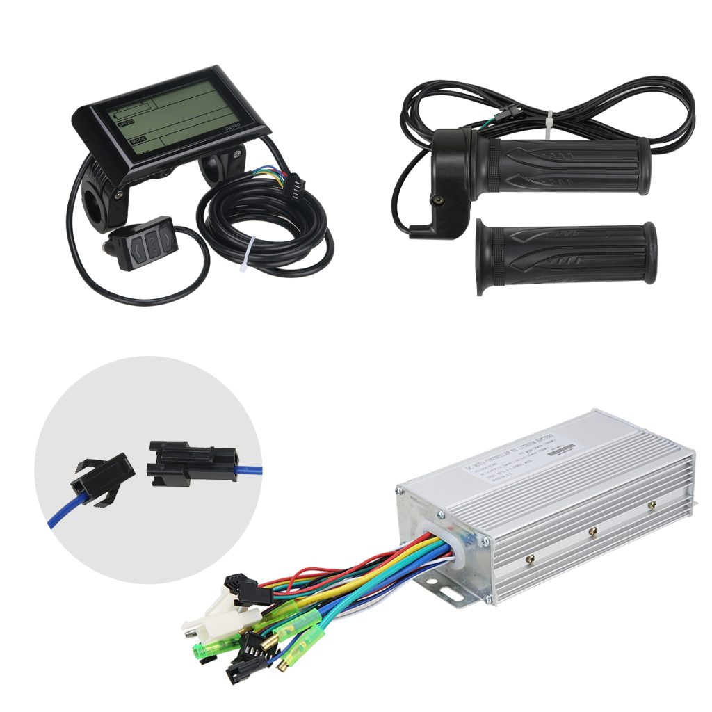 Voilamart 1000W Turn to LCD Display Electric Bicycle Conversion Kit Twist Throttle