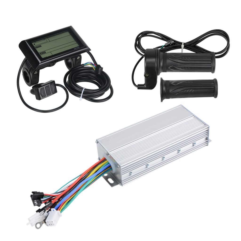 Voilamart 1500W Turn to LCD Display Electric Bicycle Conversion Kit Twist Throttle
