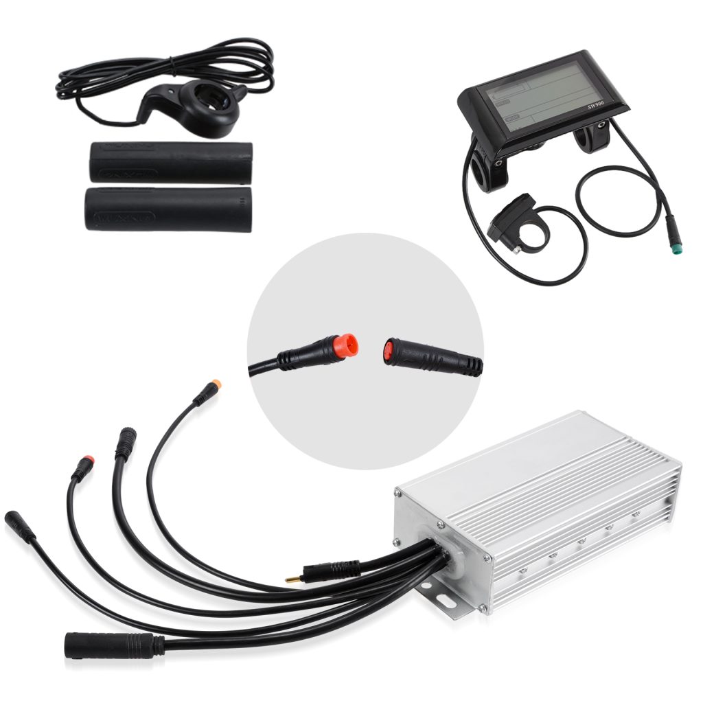 Waterproof 48V 1000W Ebike Conversion Kit LCD Display+Controller+Thumb Throttle
